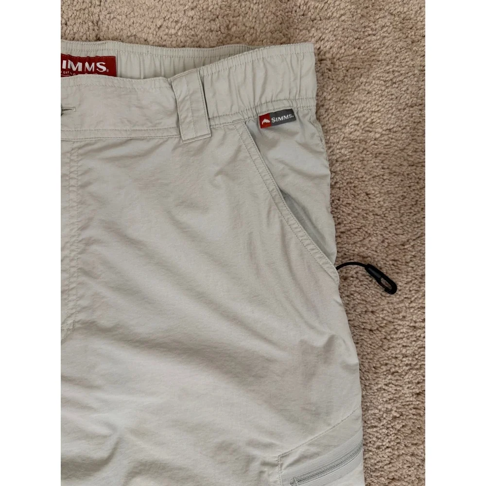 Simms Fishing Pants Mens Large Nylon Technical Hiking Outdoor Cargo Lightweight